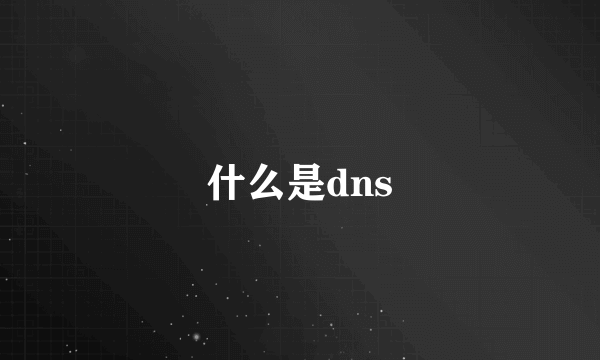 什么是dns