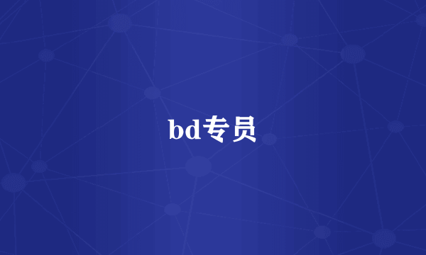 bd专员