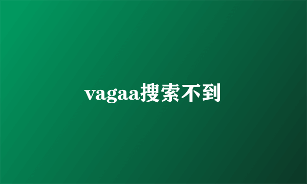 vagaa搜索不到