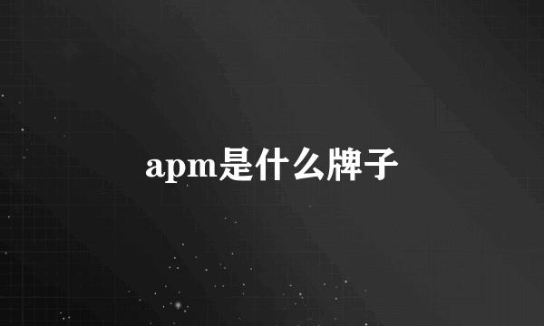 apm是什么牌子