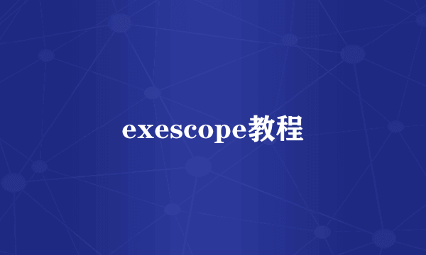 exescope教程