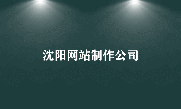 沈阳网站制作公司