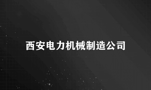 西安电力机械制造公司