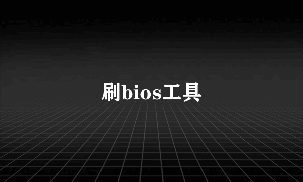 刷bios工具