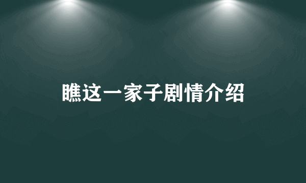 瞧这一家子剧情介绍