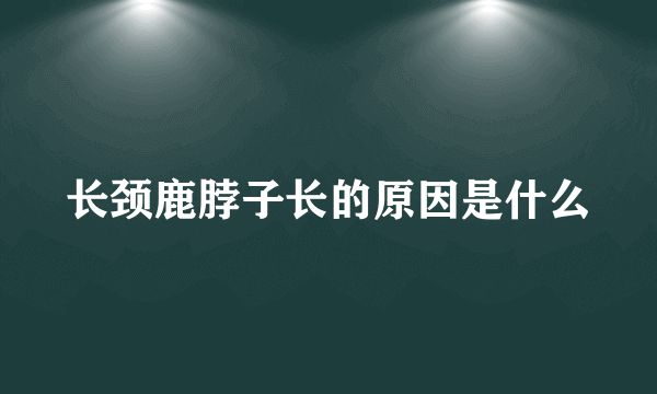 长颈鹿脖子长的原因是什么