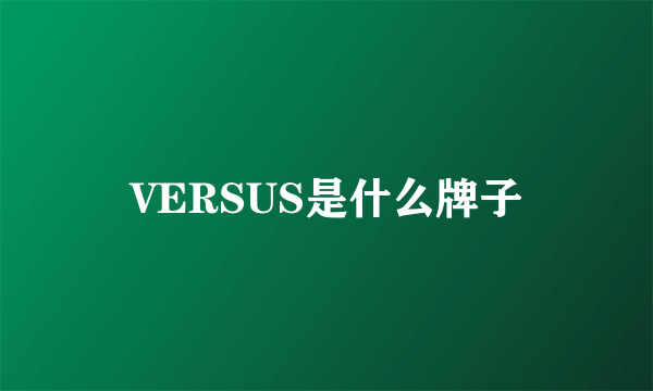 VERSUS是什么牌子