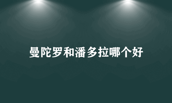 曼陀罗和潘多拉哪个好