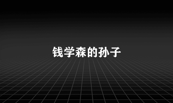 钱学森的孙子