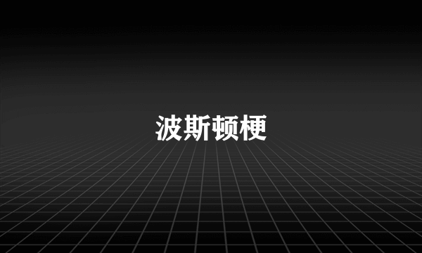 波斯顿梗