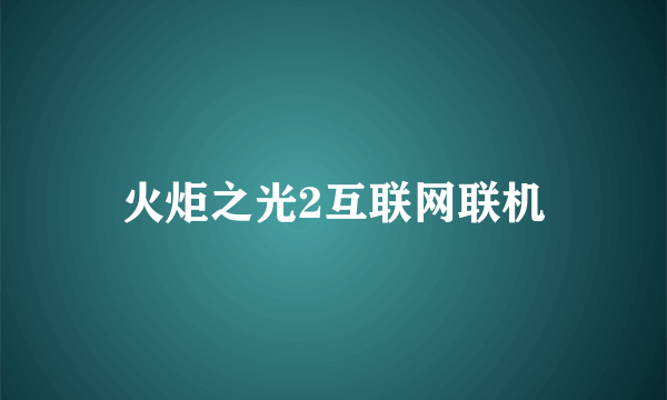 火炬之光2互联网联机