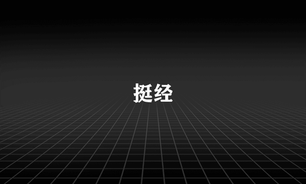 挺经