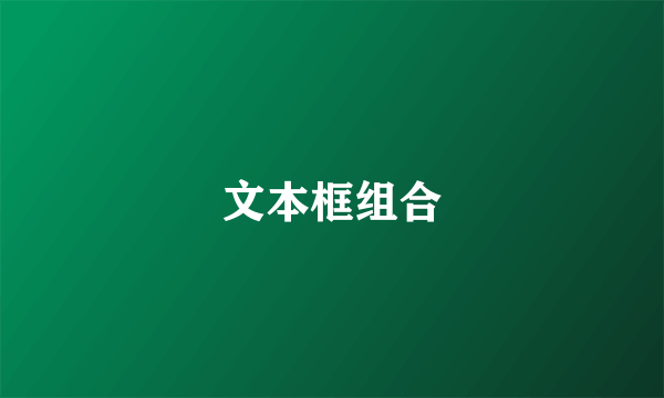 文本框组合