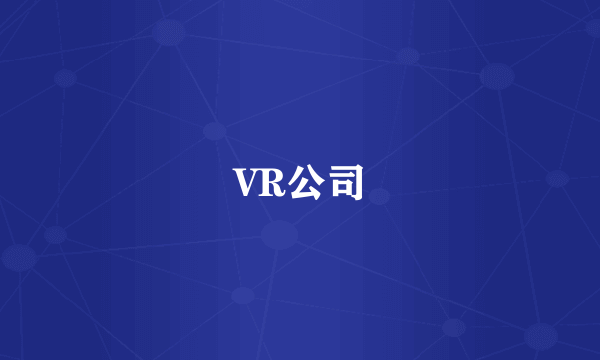 VR公司