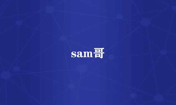 sam哥