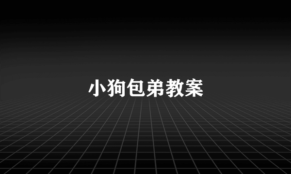 小狗包弟教案