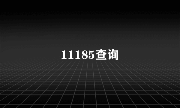 11185查询