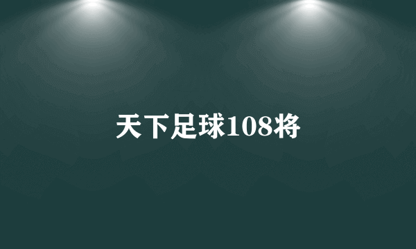 天下足球108将