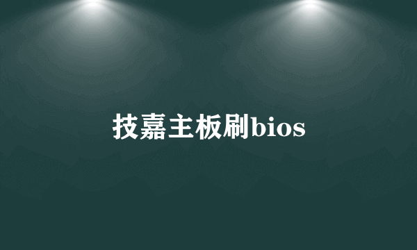 技嘉主板刷bios