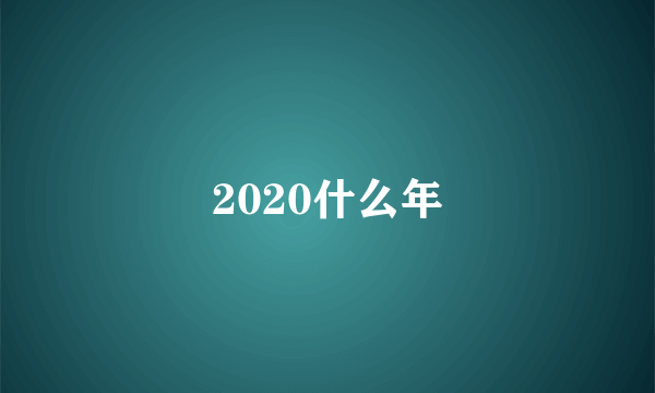 2020什么年