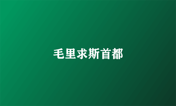 毛里求斯首都