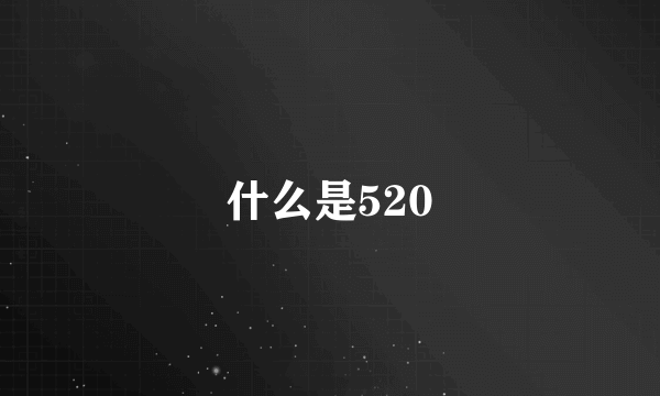 什么是520