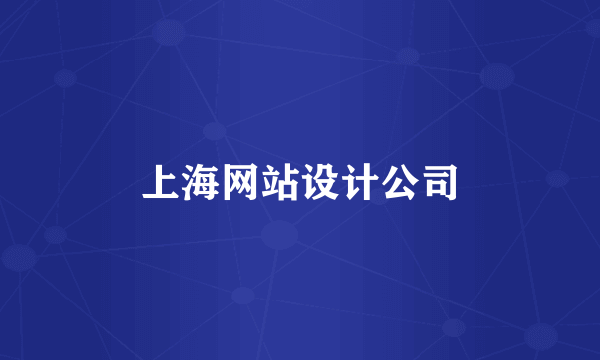 上海网站设计公司