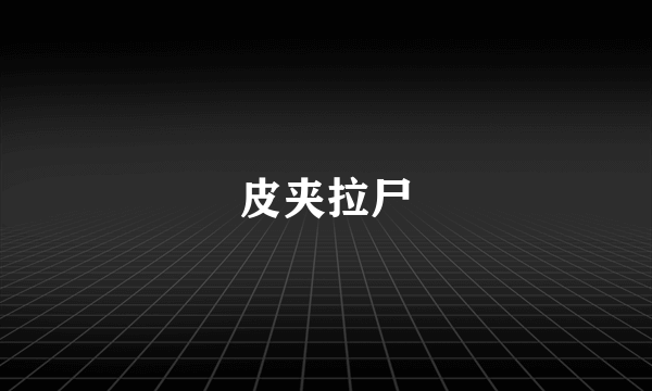 皮夹拉尸