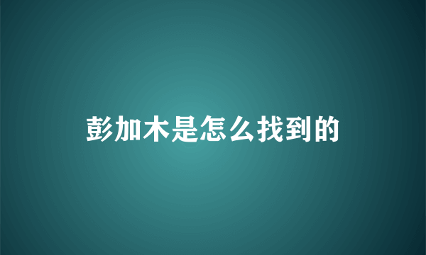 彭加木是怎么找到的