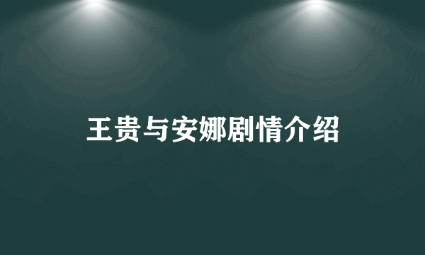 王贵与安娜剧情介绍