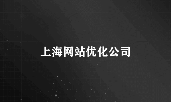 上海网站优化公司