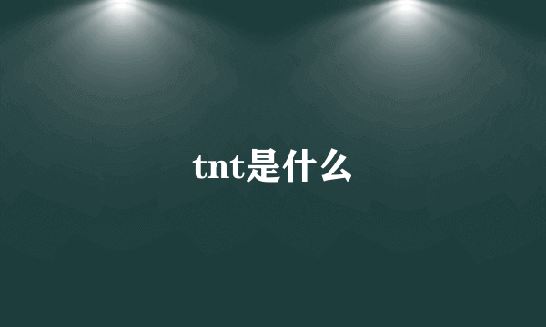 tnt是什么