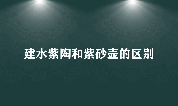 建水紫陶和紫砂壶的区别