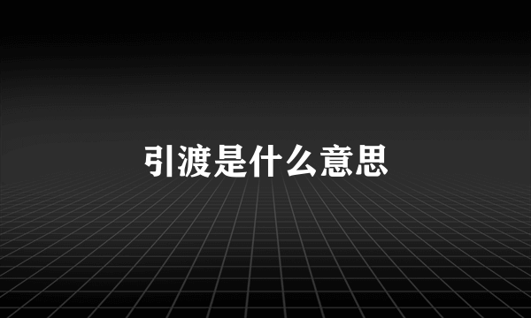 引渡是什么意思