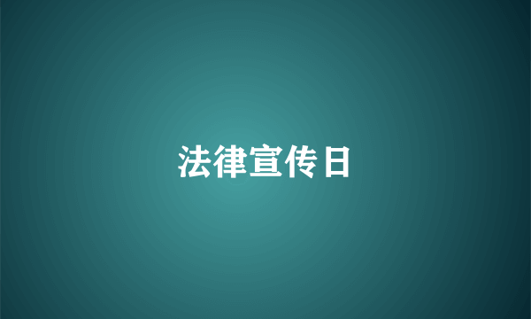 法律宣传日