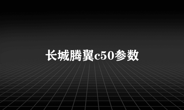 长城腾翼c50参数