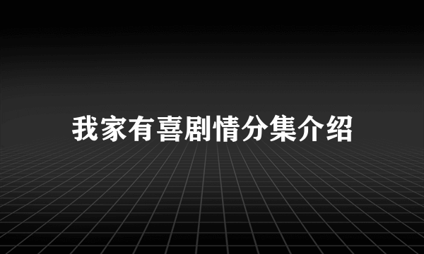 我家有喜剧情分集介绍