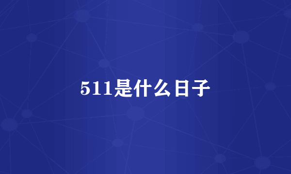 511是什么日子