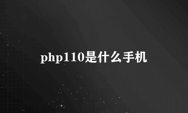 php110是什么手机