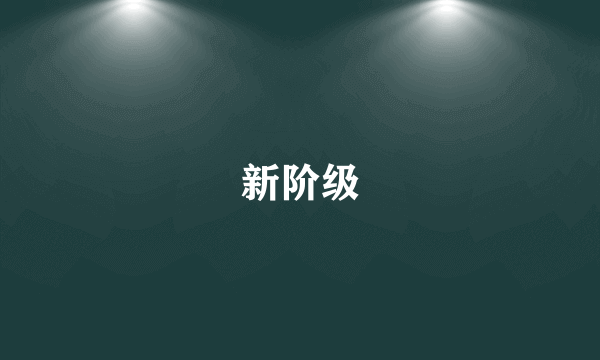 新阶级