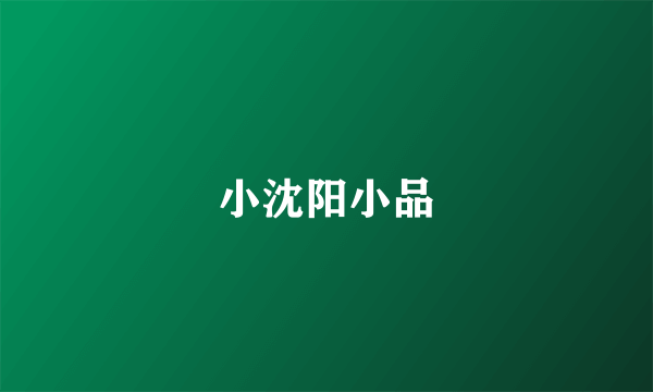 小沈阳小品