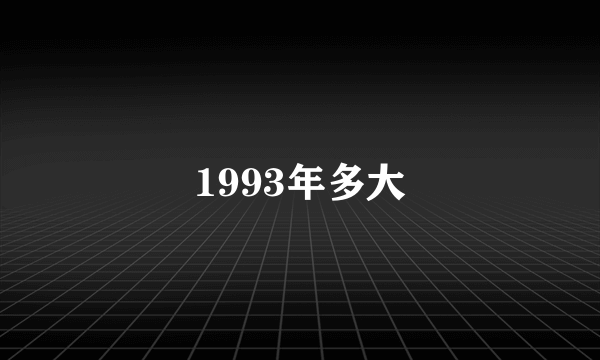 1993年多大