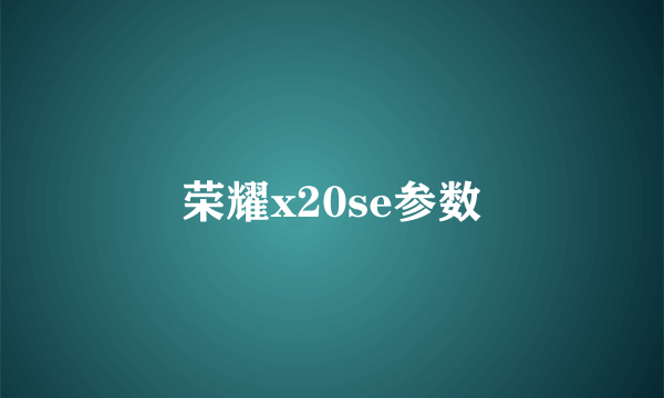 荣耀x20se参数