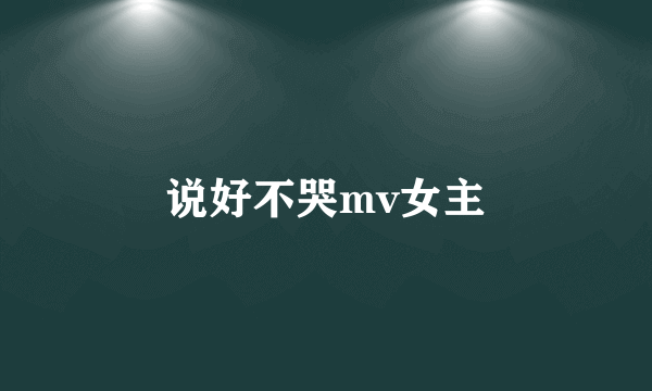 说好不哭mv女主