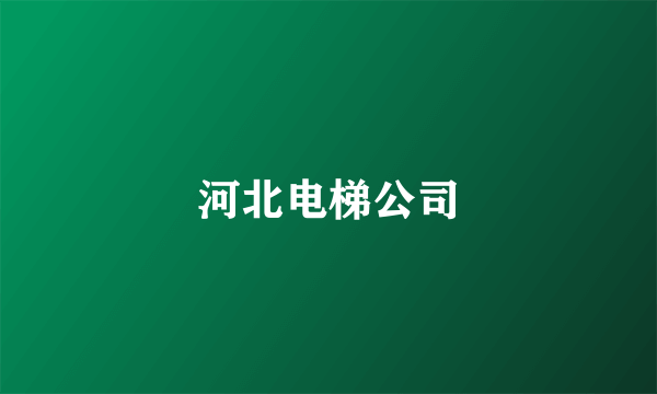 河北电梯公司