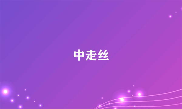 中走丝