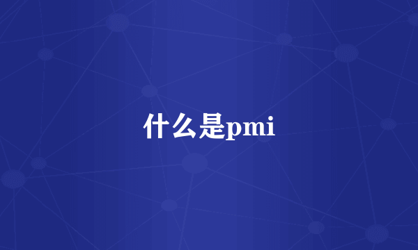 什么是pmi