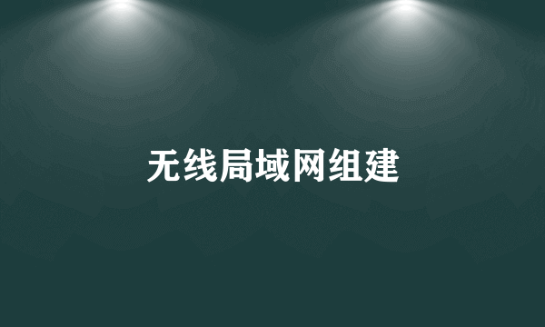 无线局域网组建