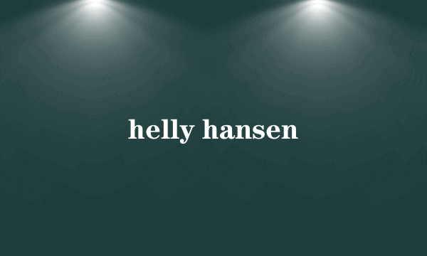 helly hansen