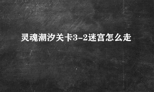 灵魂潮汐关卡3-2迷宫怎么走